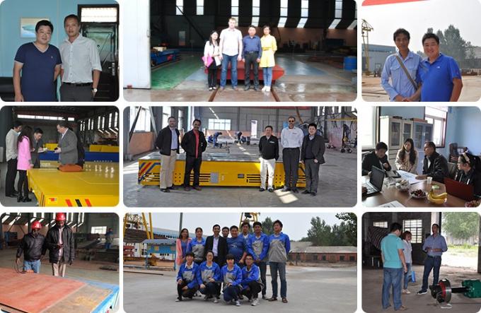 Custom remote control/pendant 1-300t Flat Low Bed Rail Industrial Trolleys