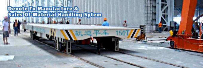 80 tấn đường sắt hướng dẫn nhiệm vụ nặng nề Rail Transfer Cart cho xử lý vật liệu công nghiệp