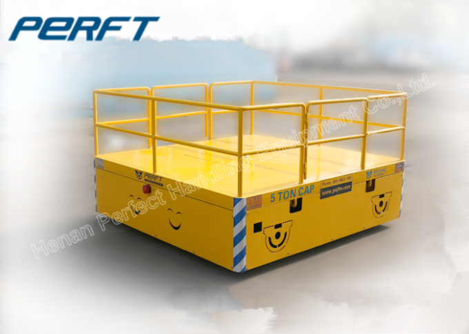 5 tấn Xử lý vật liệu điện Trackless Transfer Cart cho xử lý vật liệu công nghiệp