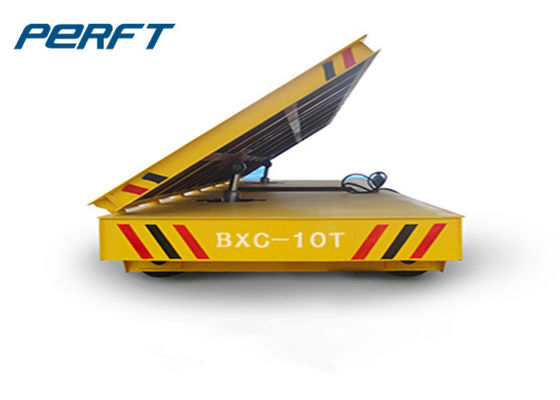 Assembly Line Battery Powered Transfer Cart Transport Truck For Steel Industry